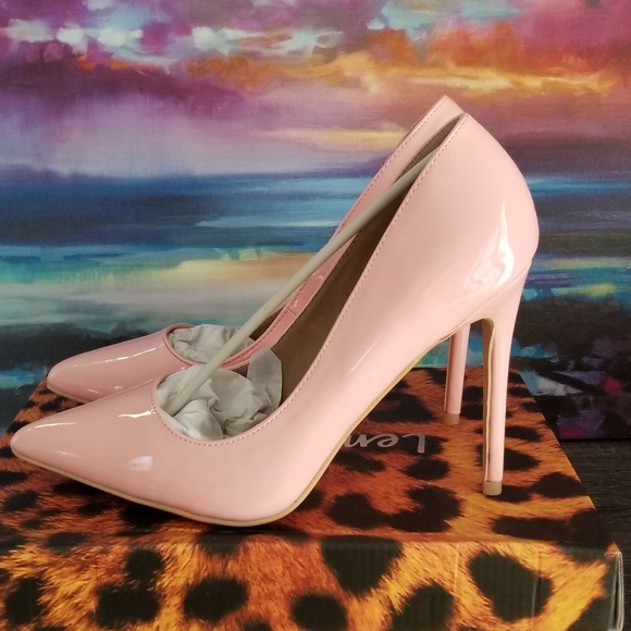 Lemonade Dusty Rose Patent Leather Pointed Toe Heel - Picture 2 of 5